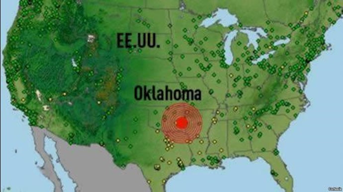 شدیدترین زلزله در ایالت اوکلاهمای آمریکا 