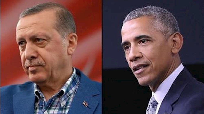 باراک اوباما رئیس جمهور امریکا - رجب طیب اردوغان رئیس جمهور ترکیه 