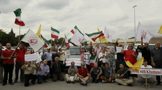 انتقال پیروزمندانه آخرین  گروه مجاهدین اشرفی از زندان لیبرتی