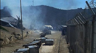 آتش سوزی در اردوگاه پناهندگان در یونان