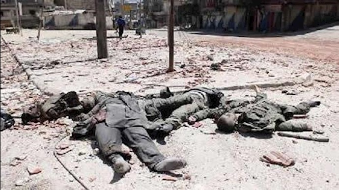 هلاکت پاسداران  و مزدوران  نیروی تروریستی قدس در سوریه
