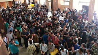 تجمع اعتراضی دانشجویان دانشگاه شریف 6مهر 95