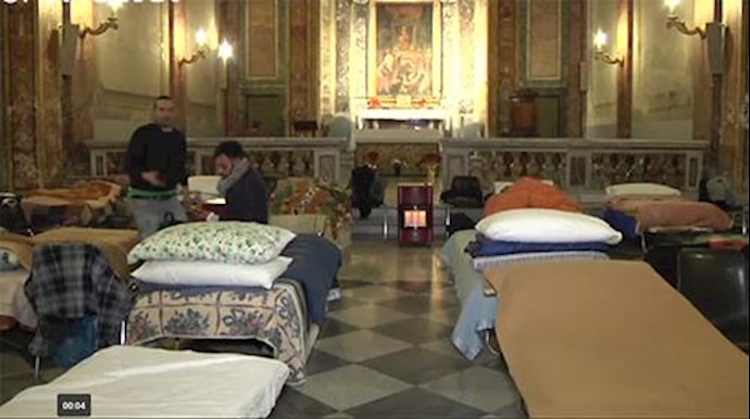 کمک به بی‌خانمانهای رُم با مشارکت کلیسا