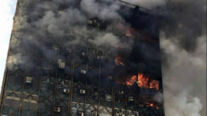 آتش سوزی در ساختمان پلاسکو در تهران