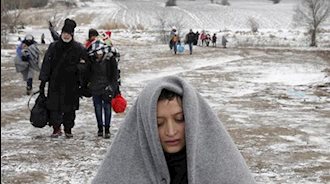 زندگی دشوار پناهجویان در سرمای طاقت‌فرسا در اروپا