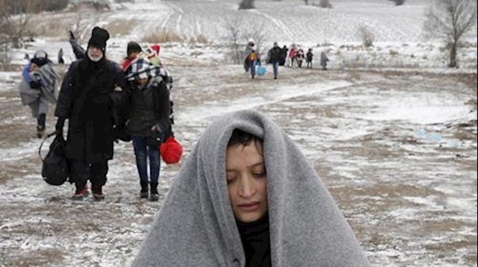 زندگی دشوار پناهجویان در سرمای طاقت‌فرسا در اروپا