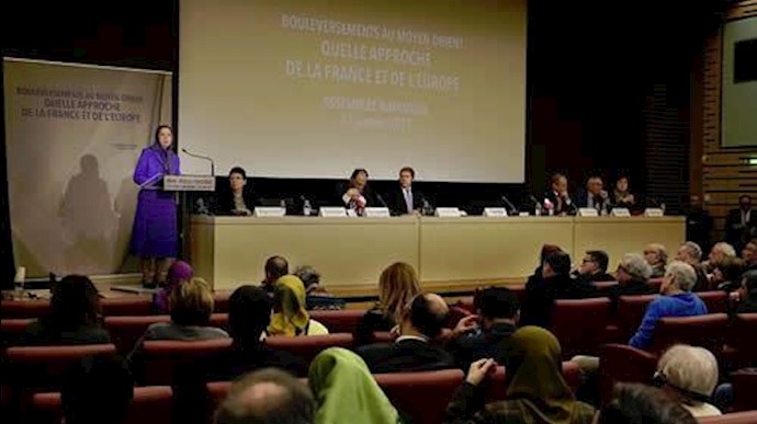 کنفرانس در مجلس ملی فرانسه با حضور رئیس‌جمهور برگزیده مقاومت