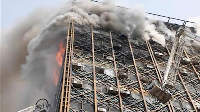 آتش سوزی پلاسکو در تهران