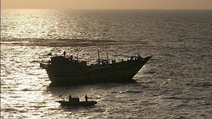توقیف یک کشتی حامل سلاح رژیم ایران در یمن