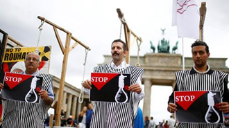 آکسیون اعتراضی هم‌وطنان در اعتراض به اعدام در ایران 