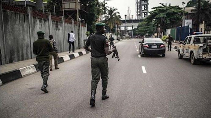 نیروهای ارتش نیجریه در حین یک عملیات 