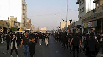 برگزاری مراسم عاشورای حسینی در اهواز با حضور هواداران مجاهدین