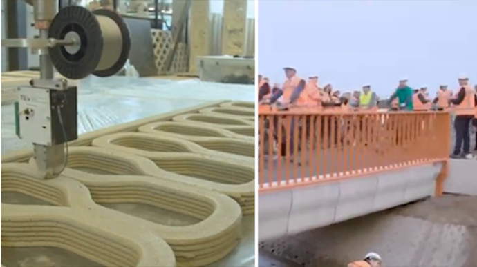 ساخت پل از طریق چاپگر سه بعدی در هلند