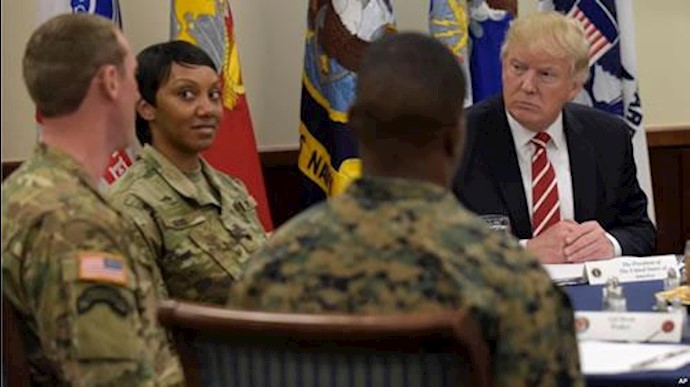 دونالد ترامپ در دیدار با فرماندهان نظامی آمریکا
