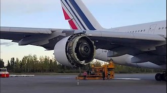 منفجر شدن هواپیمای ایر فرانس بعد از فرود در کانادا