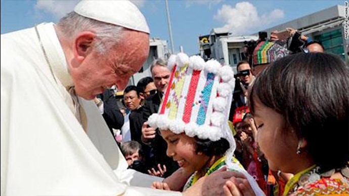 پاپ وارد میانمار شد