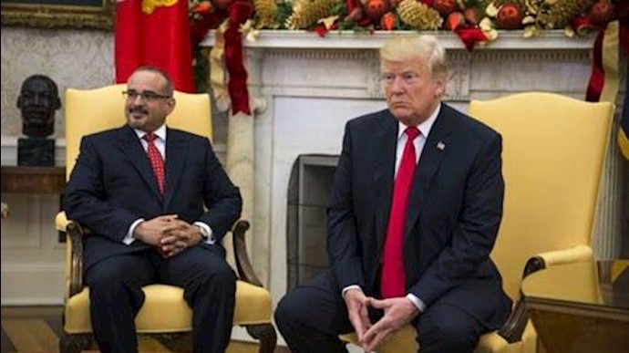 دونالد ترامپ و ولیعهد بحرین 