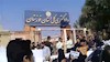 تظاهرات غارت‌شدگان مقابل دادگستری اهواز