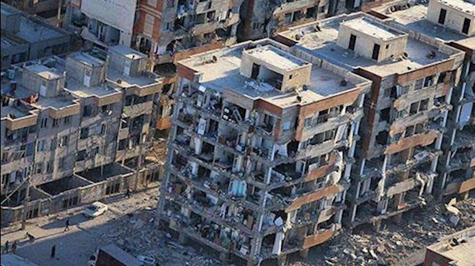 افتضاح ساختمانهای مسکن مهر در زلزله کرمانشاه