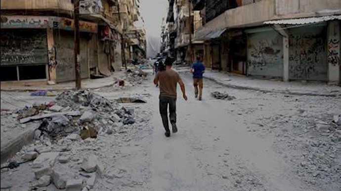 بمباران شهرهای سوریه توسط رژیم اسد 