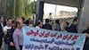 تجمع کارگران شرکت ایران قوطی مقابل استانداری قزوین