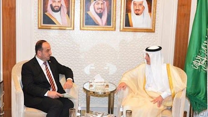 استقبال وزیر خارجه عربستان از رئیس هیأت مذاکرات اپوزیسیون سوریه