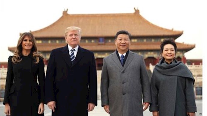 دیدار دونالد ترامپ، رئیس‌جمهوری آمریکا از چین