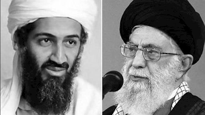 خامنه‌ای و بن لادن