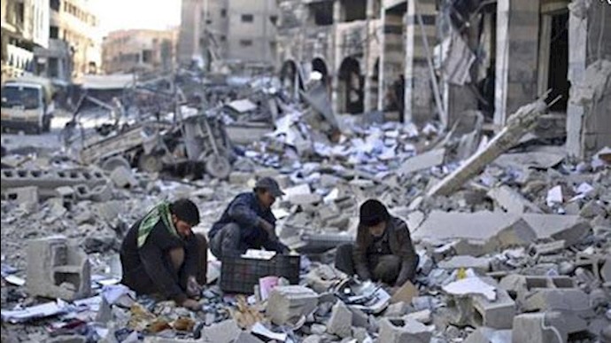 سوریها محاصره شده زباله را می‌خورند