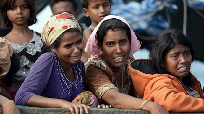 مردم وحشت زده روهینگیایی