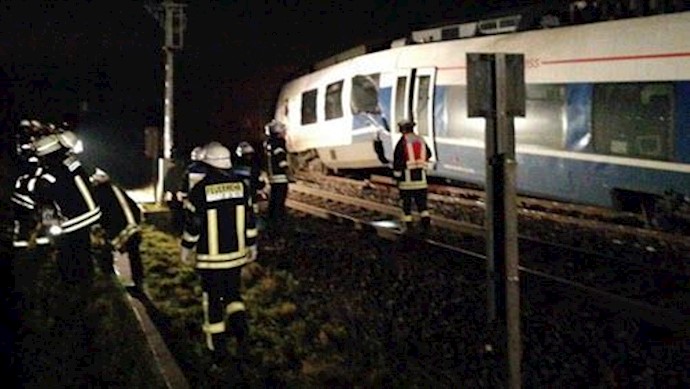 تصادم دو قطار در آلمان