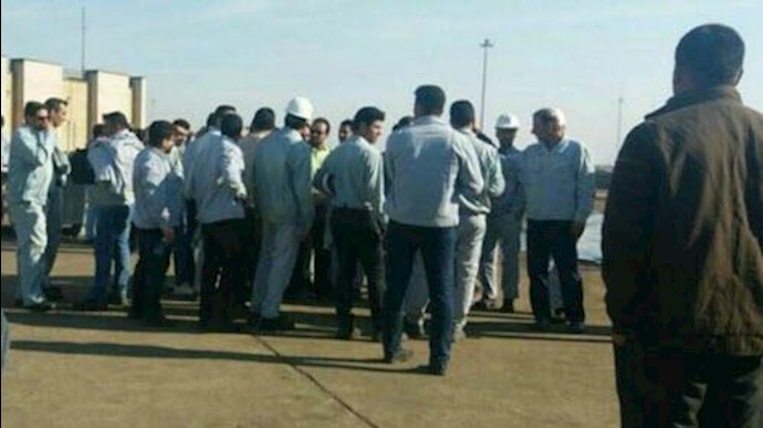 تجمع اعتراضی کارکنان فولاد شادگان