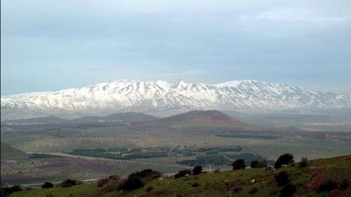 جبل شیخ در غرب دمشق