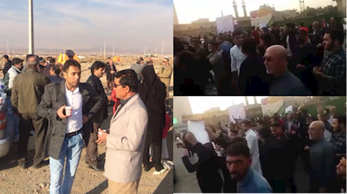 تجمع اعتراضی در اهواز و  هشتگرد