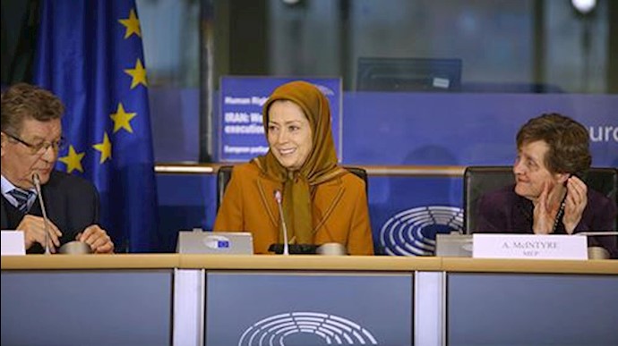 سخنرانی مریم رجوی در پارلمان اروپا در آستانه روز جهانی حقوق‌بشر