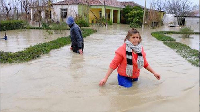 بارندگی شدید، آبگرفتگی و جاری شدن سیل در آلبانی