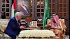 ملاقات پادشاه عربستان با رئیس دولت فلسطین