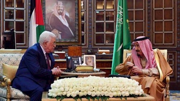 ملاقات پادشاه عربستان با رئیس دولت فلسطین