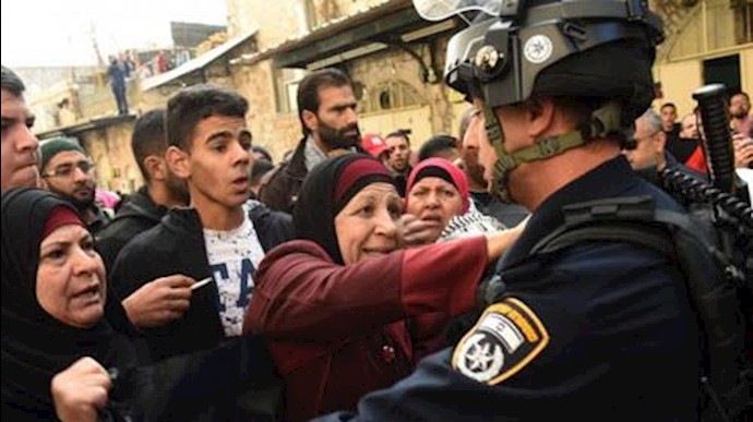 درگیری مردم فلسطین با سربازان اسرائیلی
