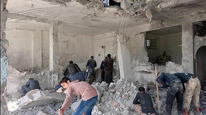 بمبارانهای ادلب و حلب سوریه توسط روسها - آرشیو