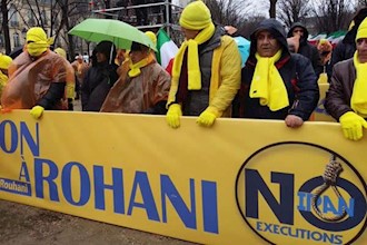 تظاهرات ایرانیان آزاده در پاریس - مریم رجوی: نجات حقوق بشر و محیط زیست ایران در گرو تغییر رژیم است