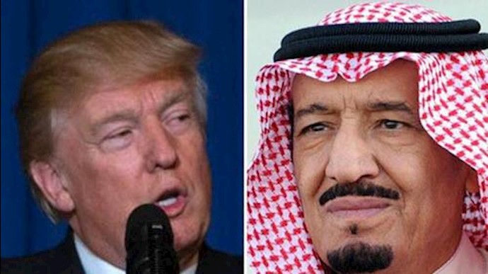 دونالد ترامپ و ملک سلمان