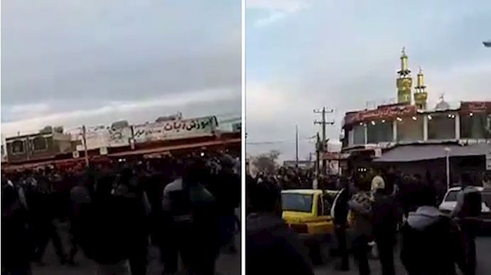 تظاهرات مردم دورود در استان لرستان