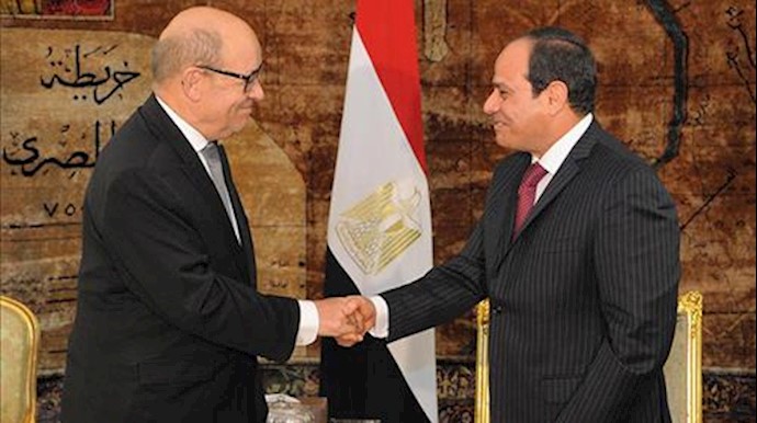 دیدار وزیر دفاع فرانسه از قاهره