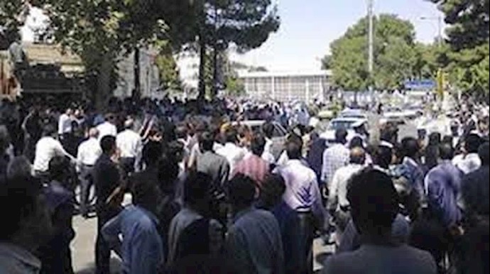 تجمع اعتراضی رانندگان مجتمع هفت‌تپه خوزستان