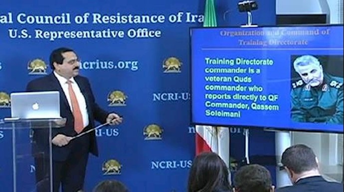 علیرضا جعفرزاده در کنفرانس مطبوعاتی دفتر نمایندگی شورای ملی مقاومت در آمریکا