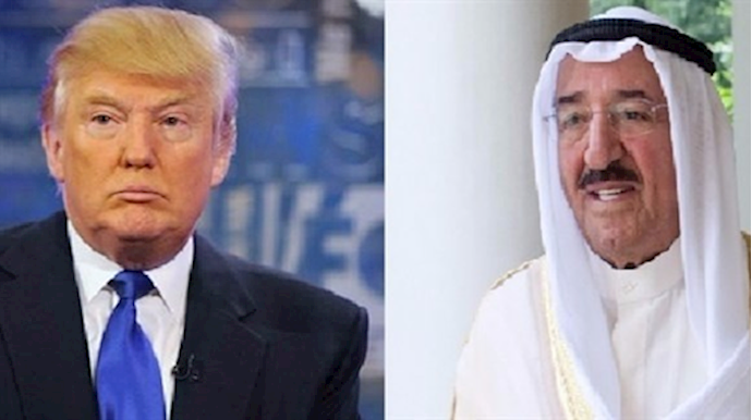 دونالد ترامپ و  امیر کویت 