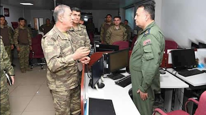 رئیس ستاد ارتش ترکیه ازاتاق عملیات سپرفرات بازدید کرد
