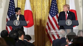 دونالد ترامپ و شینزوآبه نخست وزیر ژاپن