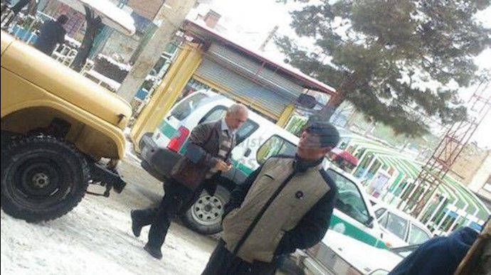 خودروهای سپاه پاسداران و یگان ویژه انتظامی در اشنویه